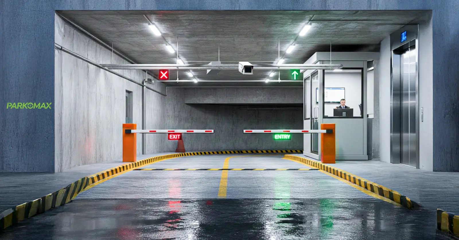 Smart Parking Transformation for a Rental Car Park Facility Parkomax